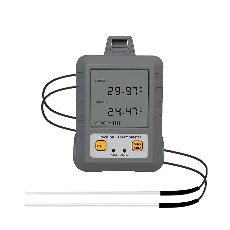 Industrial high-precision digital display dual-channel thermistor