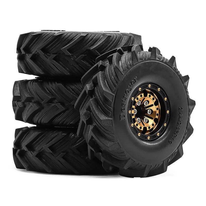 4 قطعة OD 62 مللي متر 1.0 "معدن Beadlock عجلة الإطارات مجموعة ل 1/18 RC الزاحف سيارة TRX4M SCX24 ترقية أجزاء الملحقات