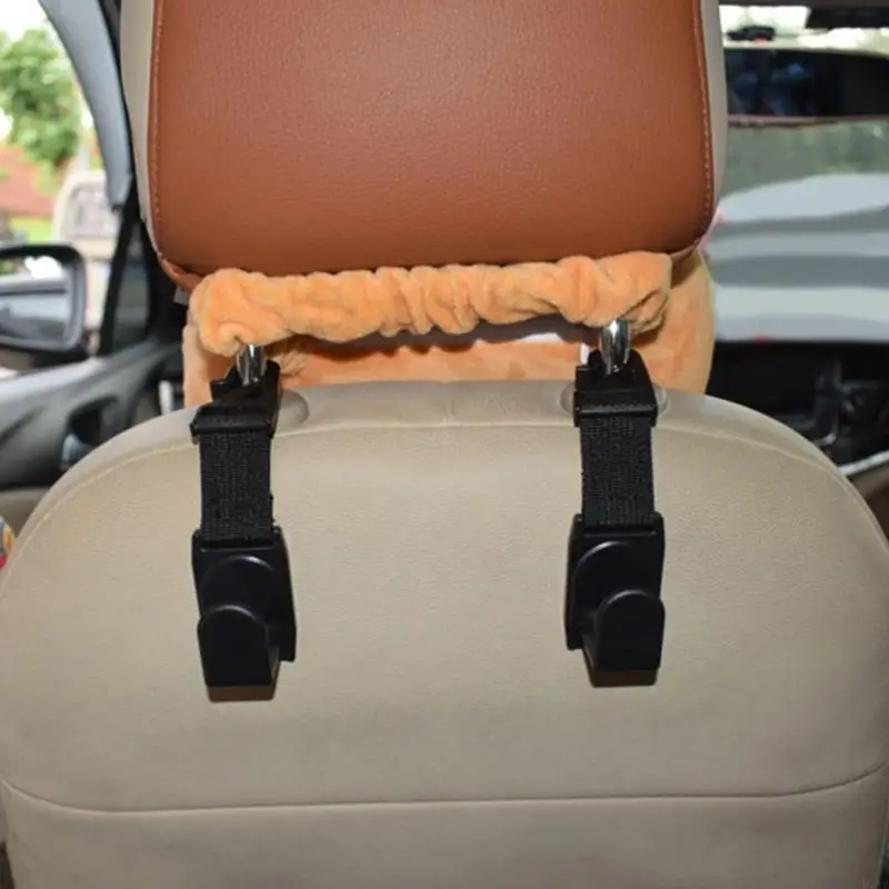 2025 جديد ABS Car Headrest Hook Hook Rotatable Car Setting لسهولة التخزين والتنظيم
