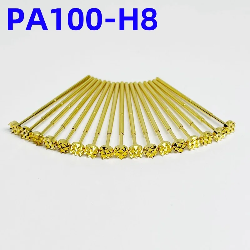 20/100PCS PA100-H8 33.35mm 9-claw Plum Head Dia 4.0mm Needle Spring Test Pin P100-H8 Dia 1.36mm Test Probe Pogo Pin P100-H