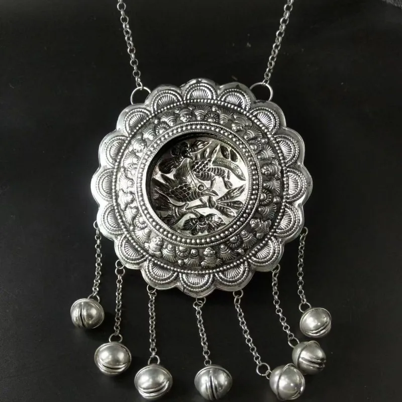 

Классическое ожерелье ручной работы, колье, традиционный этнический колокольчик, ажурное изысканное украшение, подарок для членов семьи.