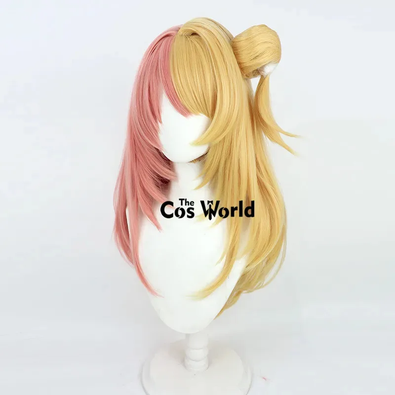 2025 11 الظاهري YouTuber VTuber XSOLEIL Kotoka Torahime 70 سنتيمتر طويل أنيمي تأثيري الباروكات الألياف مقاومة للحرارة الشعر الاصطناعية + شعر مستعار C #4