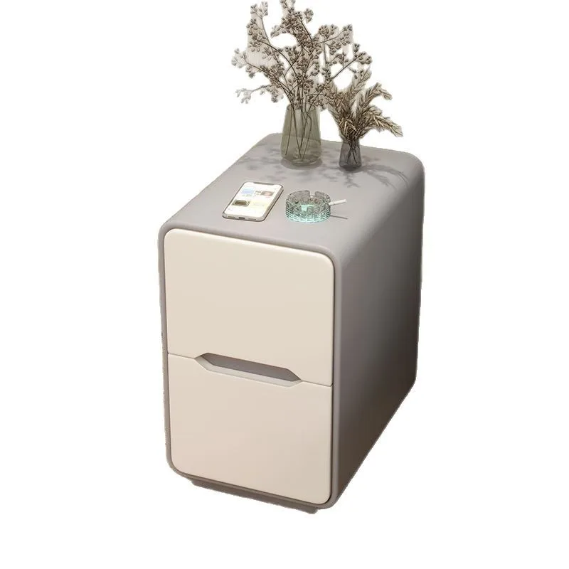 

Bedside table Cream wind Bedside table Small and narrow rental house Household Internet celebrity Simple storage Simple floor