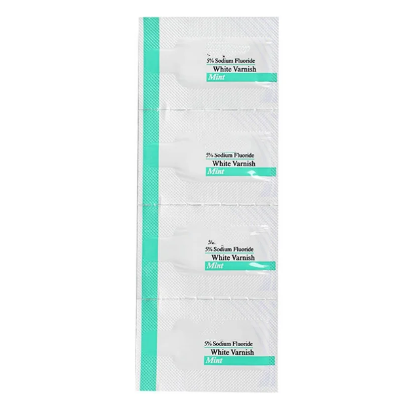 

4 Bags Dental Varnish Fluorine Protectant Lacquer Anti Caries Desensitizer Mint