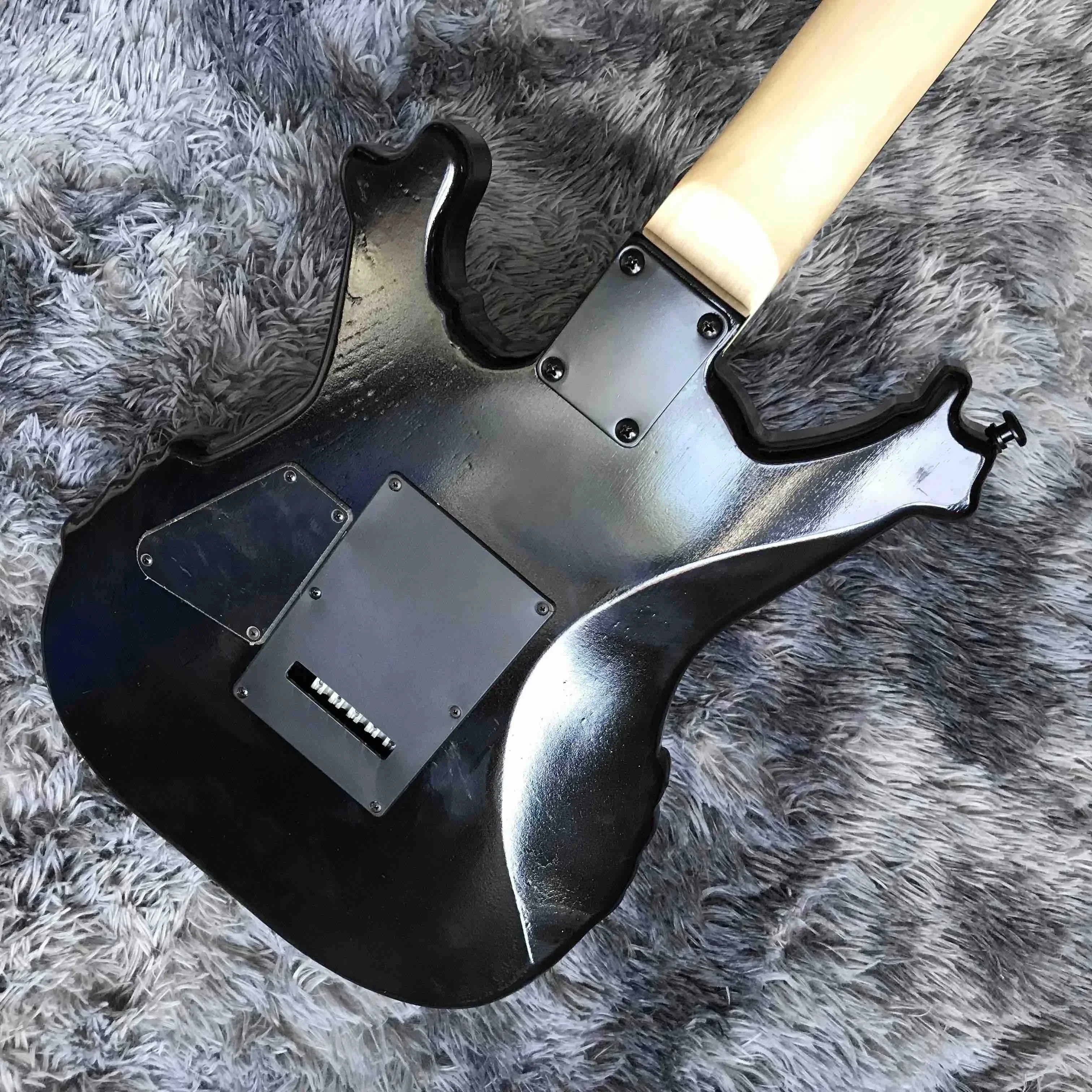 Custom Irregular Special Body Shape SkulHuman Skeleton EP Style Electric Guitar In Kinds Colors