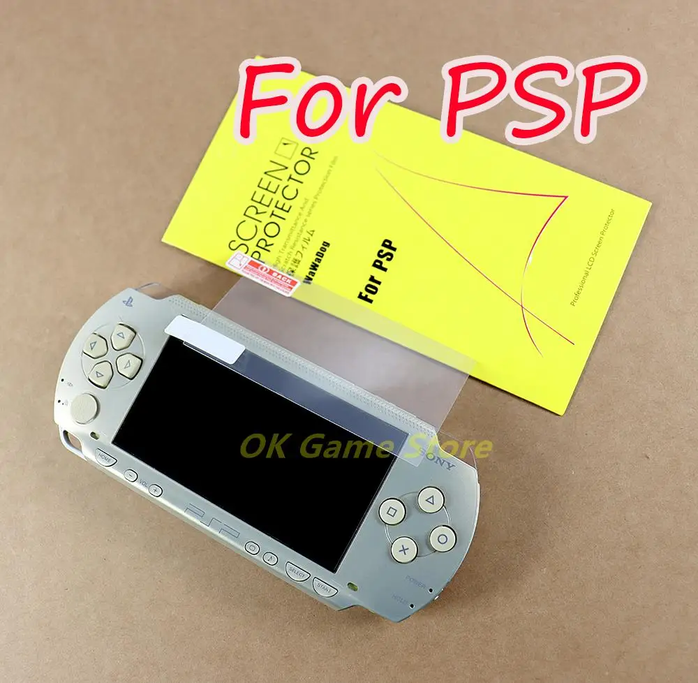 30sets/lot Replacement Ultra Clear HD Protective Film Guard Cover for PSP 1000 2000 3000 Screen Film With Package