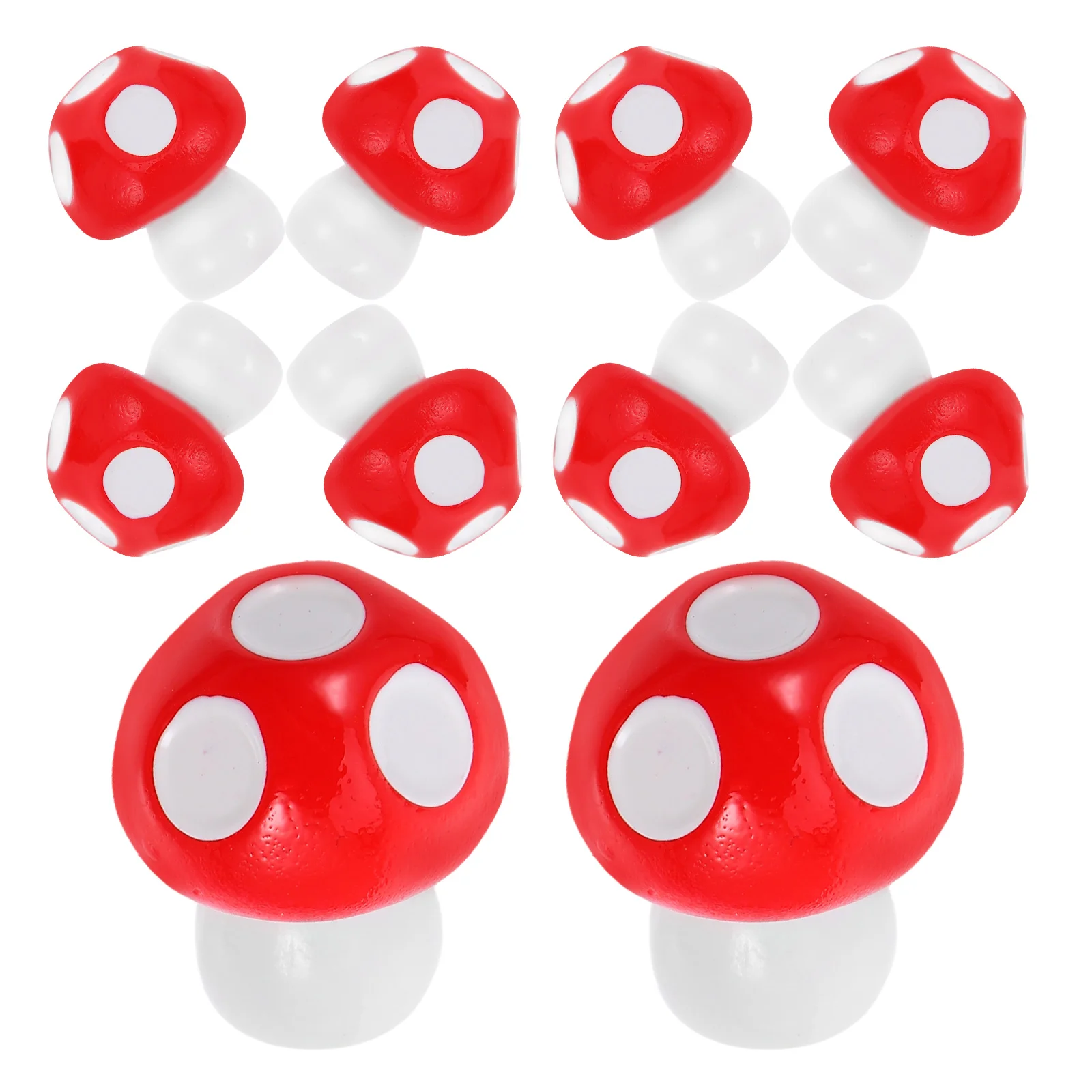 

60pcs Miniature Mushrooms Resin Small Mushroom Crafts Detailed Figurines for Indoor Outdoor Garden Decorations
