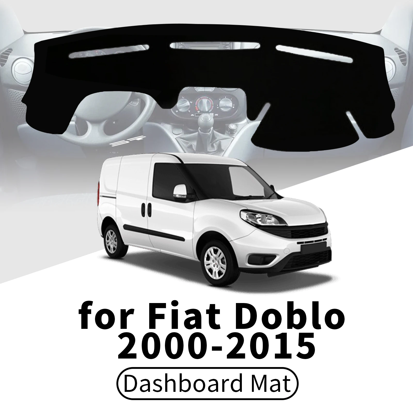 

fit for Fiat Doblo 2000-2014 2015 Car Dashboard Cover Dashmat Sunshade Anti‑UV Anti‑Glare Dash Mat Interior Accessories