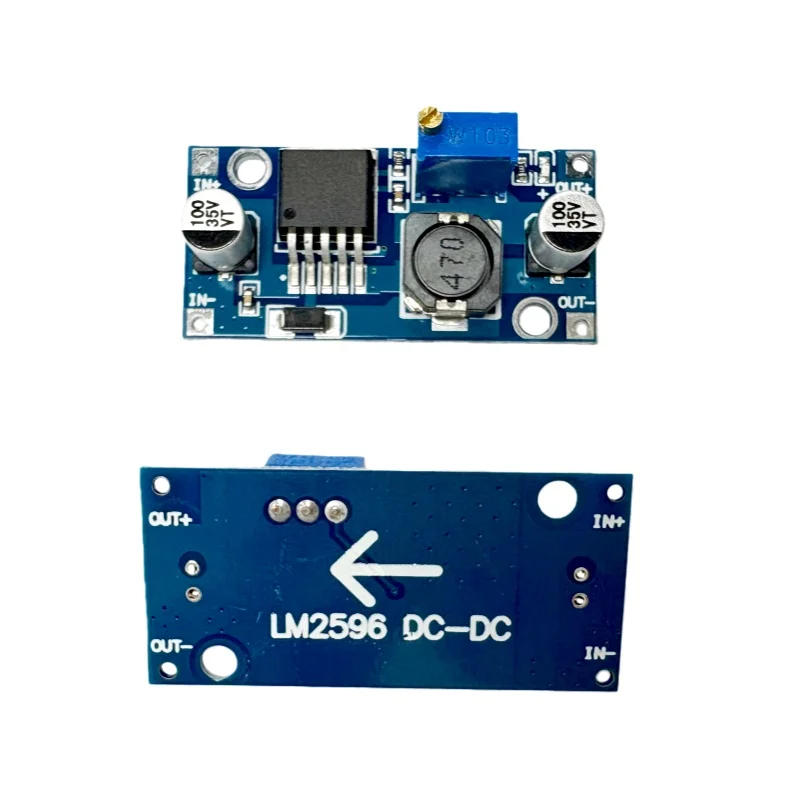 LM2596S Buck Converter DC-DC Einstellbares Step-Down-Modul 3,2-40V auf 1,25-35V 3A mit Voltmeter für LED-Autoladegerät