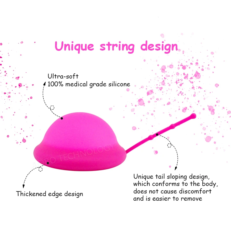 女性用月経ディスク、コード付き、再利用可能な医療用シリコンディスクコレクター、生理用月経ディスク、月経コパ