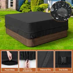 Square Hot Tub Dust Cover Cap Swimming Pool Waterproof  Anti-UV Outdoor Warm Spa Hotspring Anti-Fall Leaves Snow Rain Dust Cover