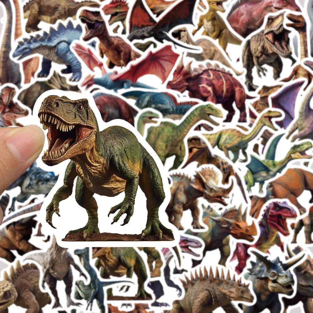 10/50PCS Cool Jurassic Park Movie Stickers Dinosaur Decals Skateboard Scrapbook Phone Notebook Suitcase Laptop Fridge Sticker