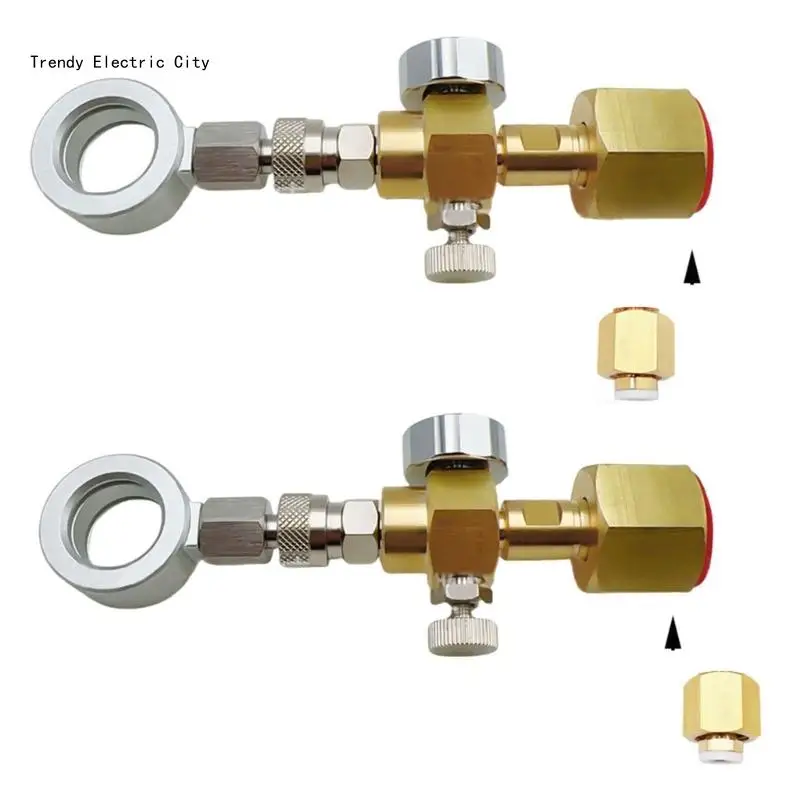 

CO2 Cartridges Adapter CO2 Inflation Connector Quick Releasing CO2 Adapter R9CD