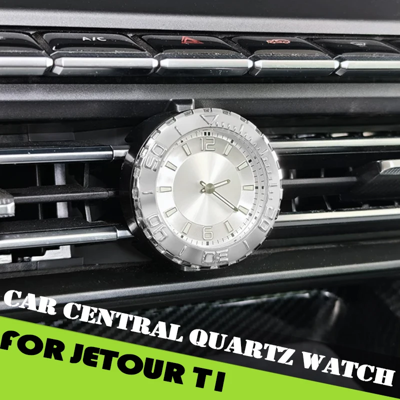 Car Center Control Quartz Watch Fit for Jetour Shanhai T1 2024 2025 2026 Modified Car Air Vent Night Light Time Clock Accessorie
