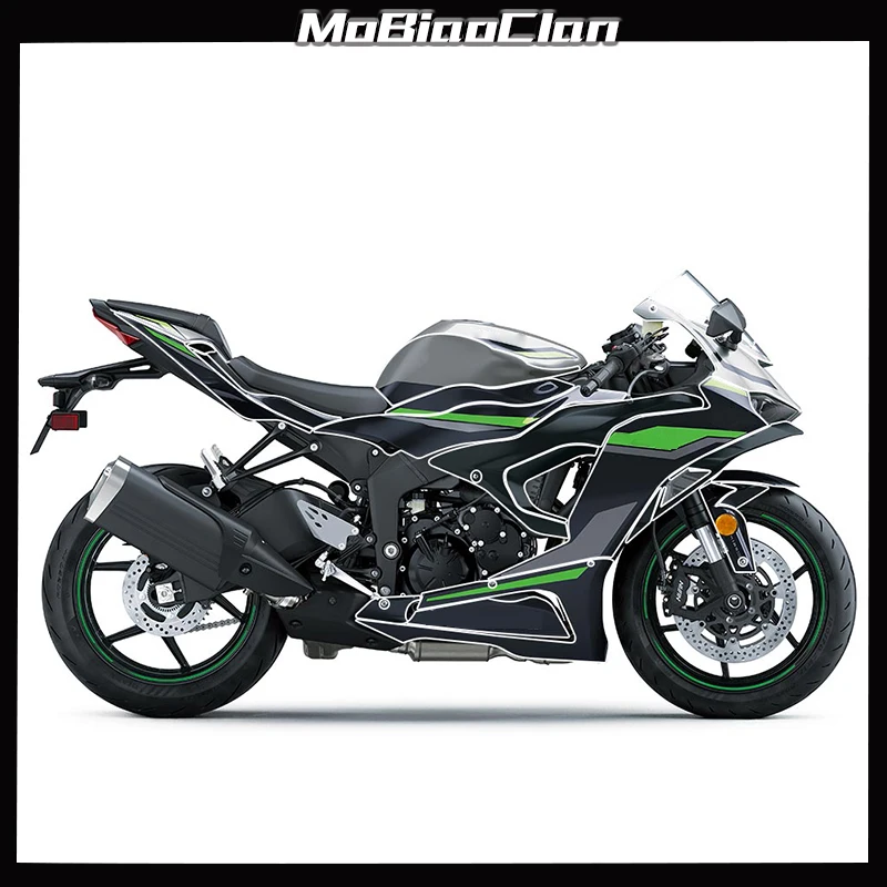 Per Kawasaki Ninja zx6r zx 6r ZX 6R 2024 Invisibile Copertura Auto Corpo Adesivo Trasparente Serbatoio Carburante Pellicola Accessori di Modifica