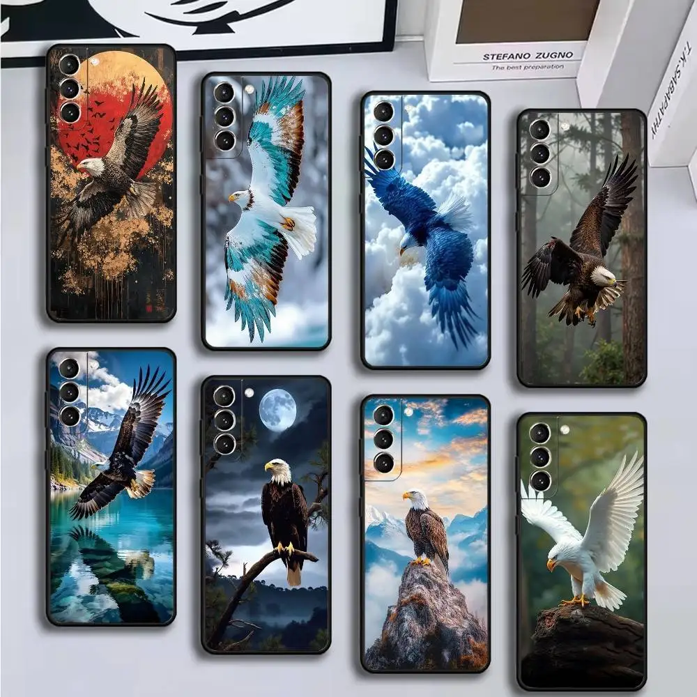 

Eagle Hawk Falcon Phone Case For Samsung GalaxyA13,21s,22,31,32,52,53,71,72,73,Soft Black Cover