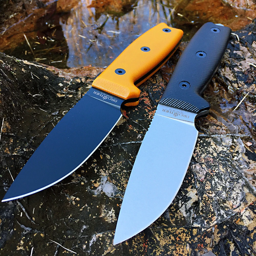 [Minghong Brother F016 ] Fixed Blade Bushcraft Knife Full tang Hunting Straight Knives Camping tactical Survival Knife Tool