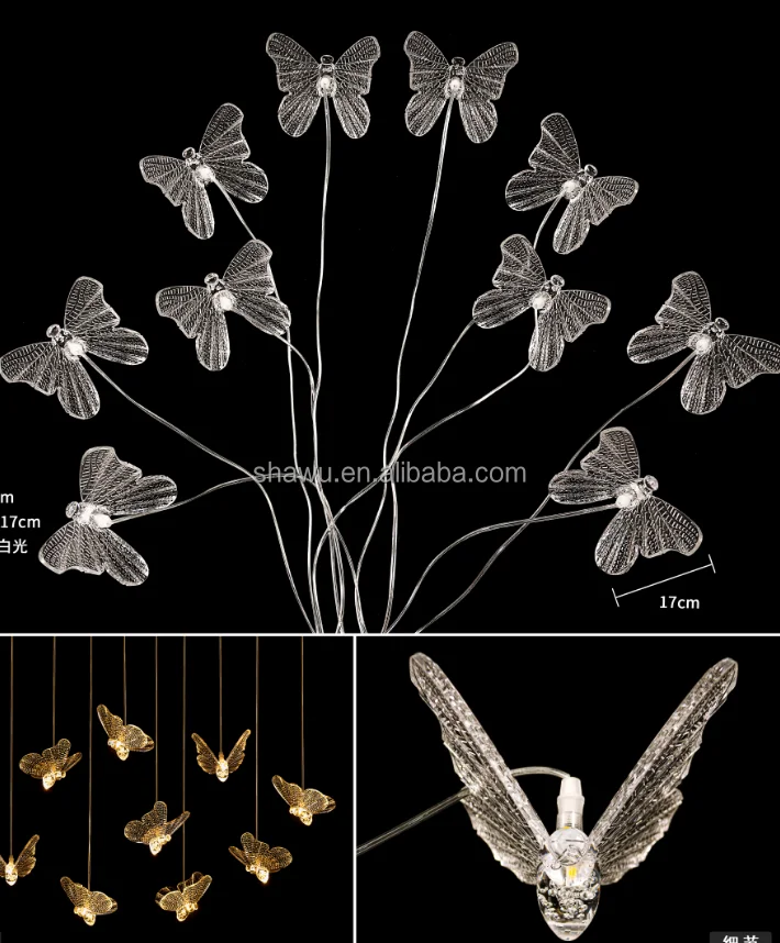 Gorgeous event lighting  butterfly led lights decorations for top ceiling weddings decorative