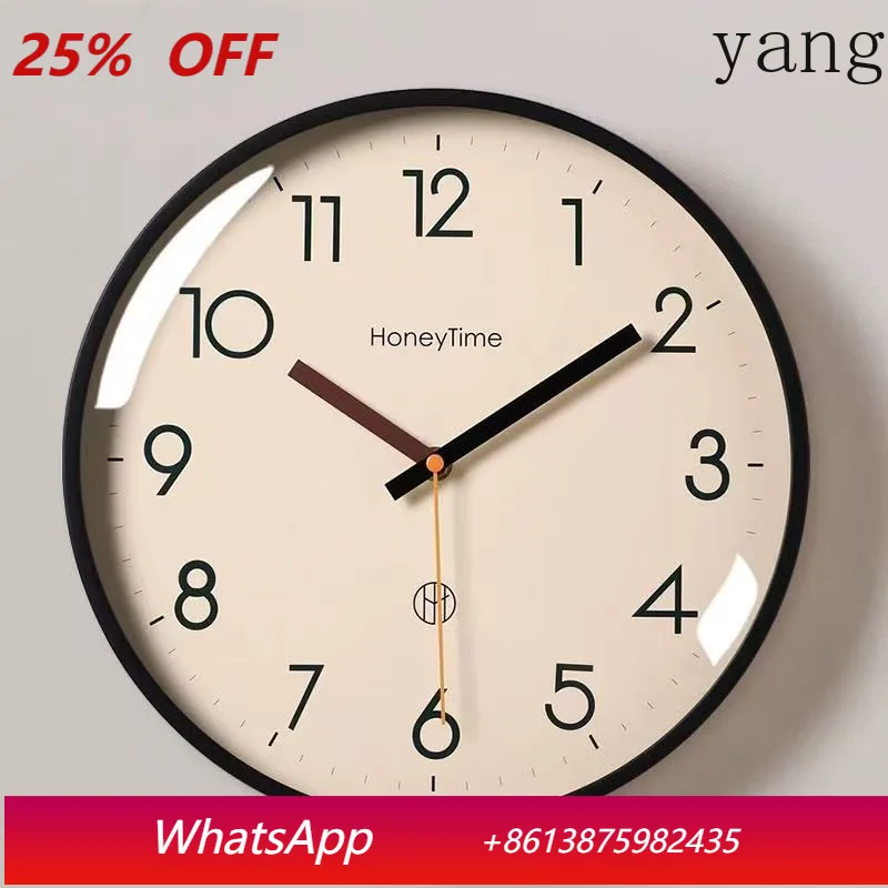 

LH modern minimalist art wall clock living room high-end light luxury clocks and watches hanging on the wall