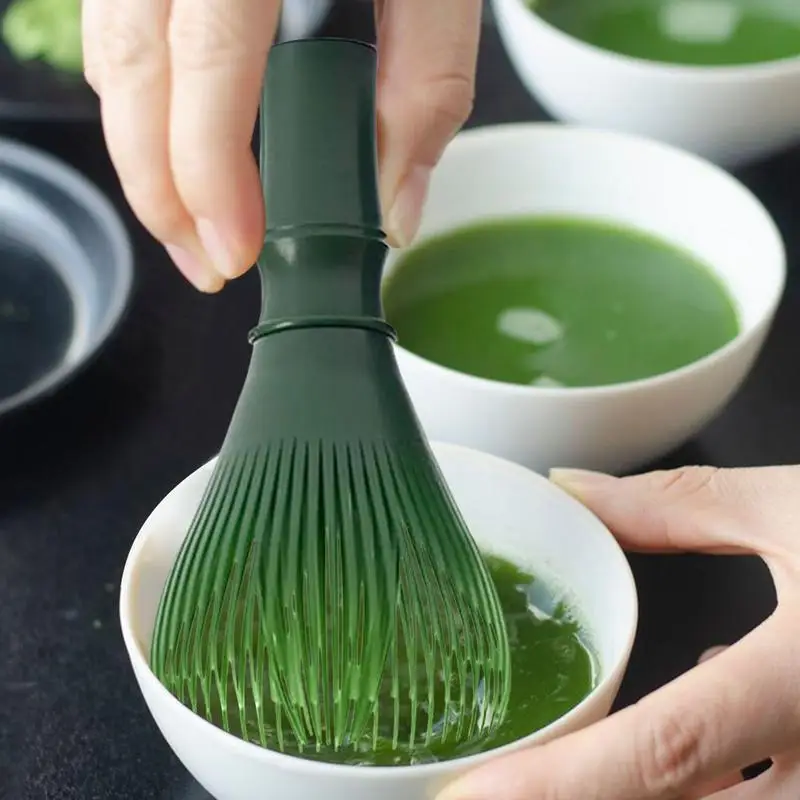 Cepillos de té verde Matcha, batidor Matcha tradicional, batidor Matcha de resina reutilizable, agitador Matcha seguro para lavavajillas Chasen