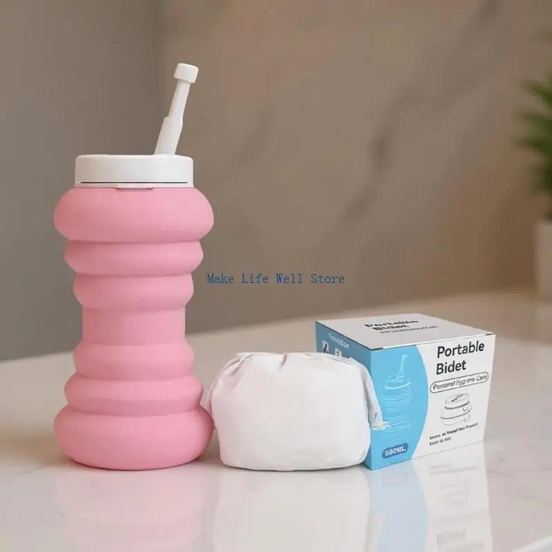  Travel Friendly Foldable Bidet Bottle For Women 600ml Water Capacity Lightweight And Portable In Multiple Color