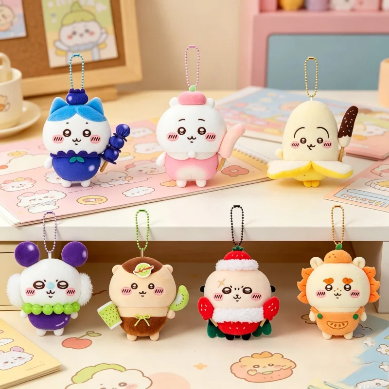 在庫あり-チイカワ-フルーツエルフ-バナナシリーズ-ウサギ-ブルーベリー-ハチワレ-オレンジ-シサ-キュートなバッグペンダント-ドール-おもちゃ-オーナメント-女の子へのギフト