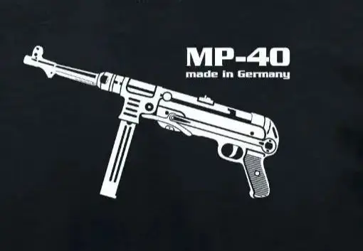 

Made in Germany MP-40 Submachine Gun T-Shirt 100% Cotton O-Neck Summer Short Sleeve Casual Mens T-shirt Size S-3XL