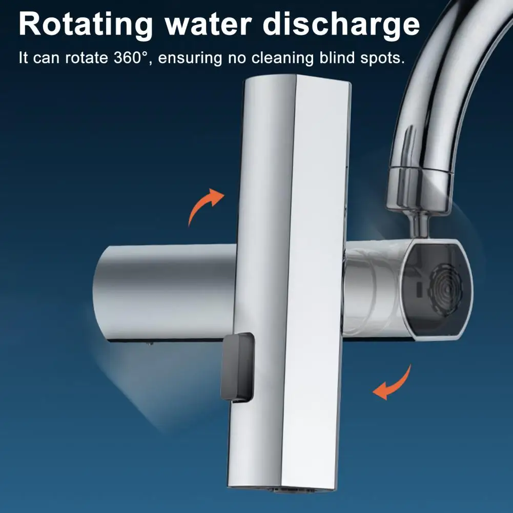 

Abs Faucet Attachment 360 Degree Rotating Waterfall Faucet Extender Attachment for No Splashes Versatile Nozzle Adapter Kitchen