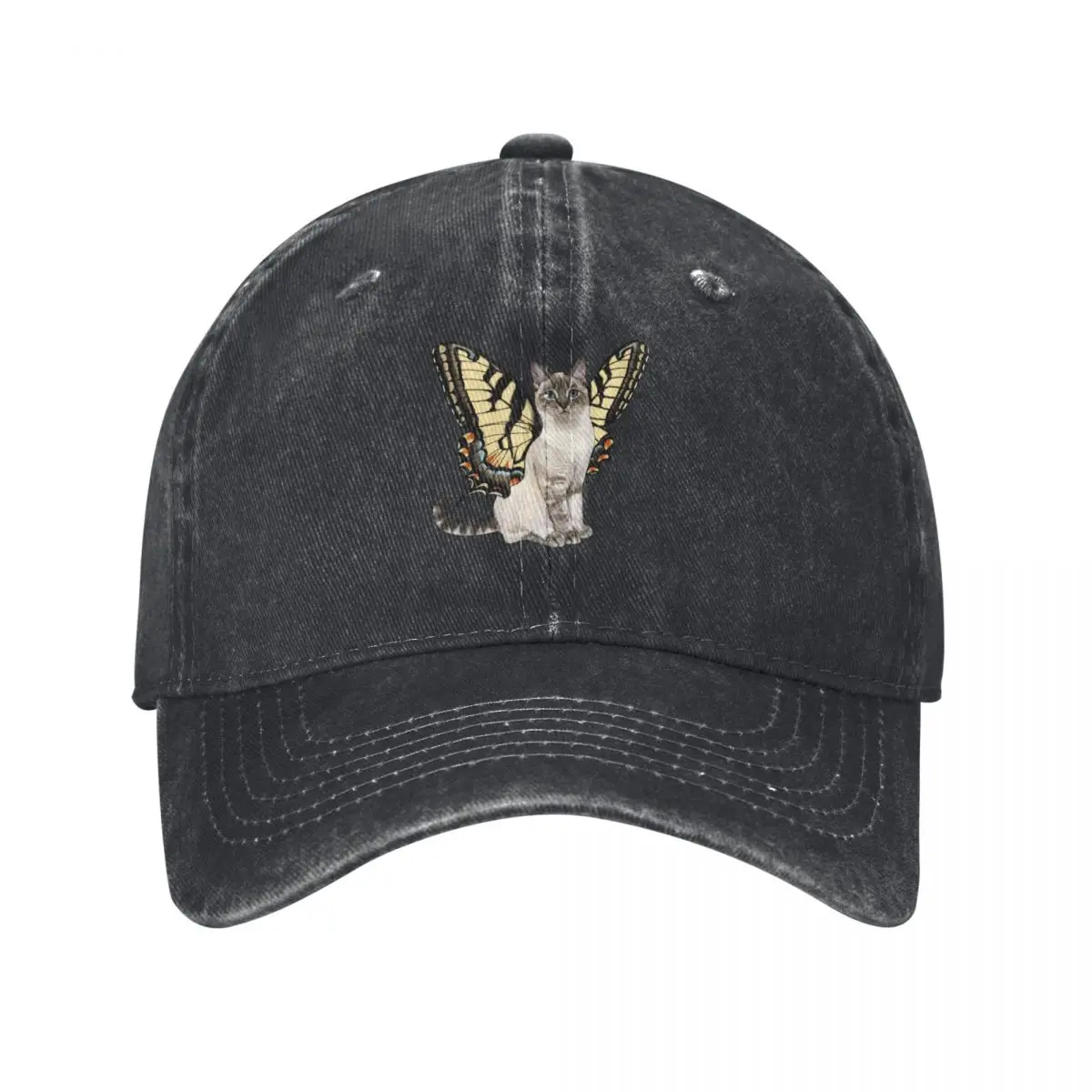Eastern Tiger Swallowtail Butterfly Cat Baseball Cap derby hat Mountaineering Luxury Brand Visor Women's Beach Visor Men's