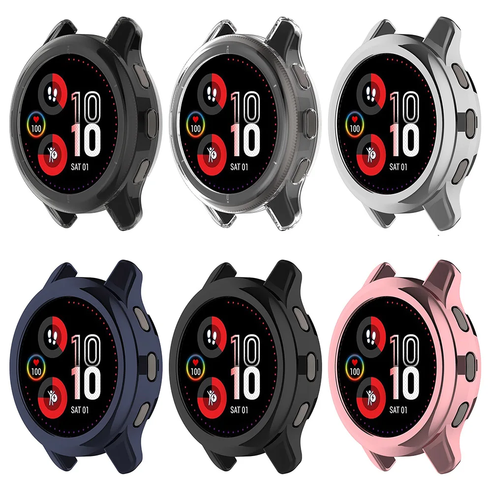 Custodia protettiva in TPU elettrolitico per paraurti Garmin Venu 2 Plus Hollow Protector Shell Cover