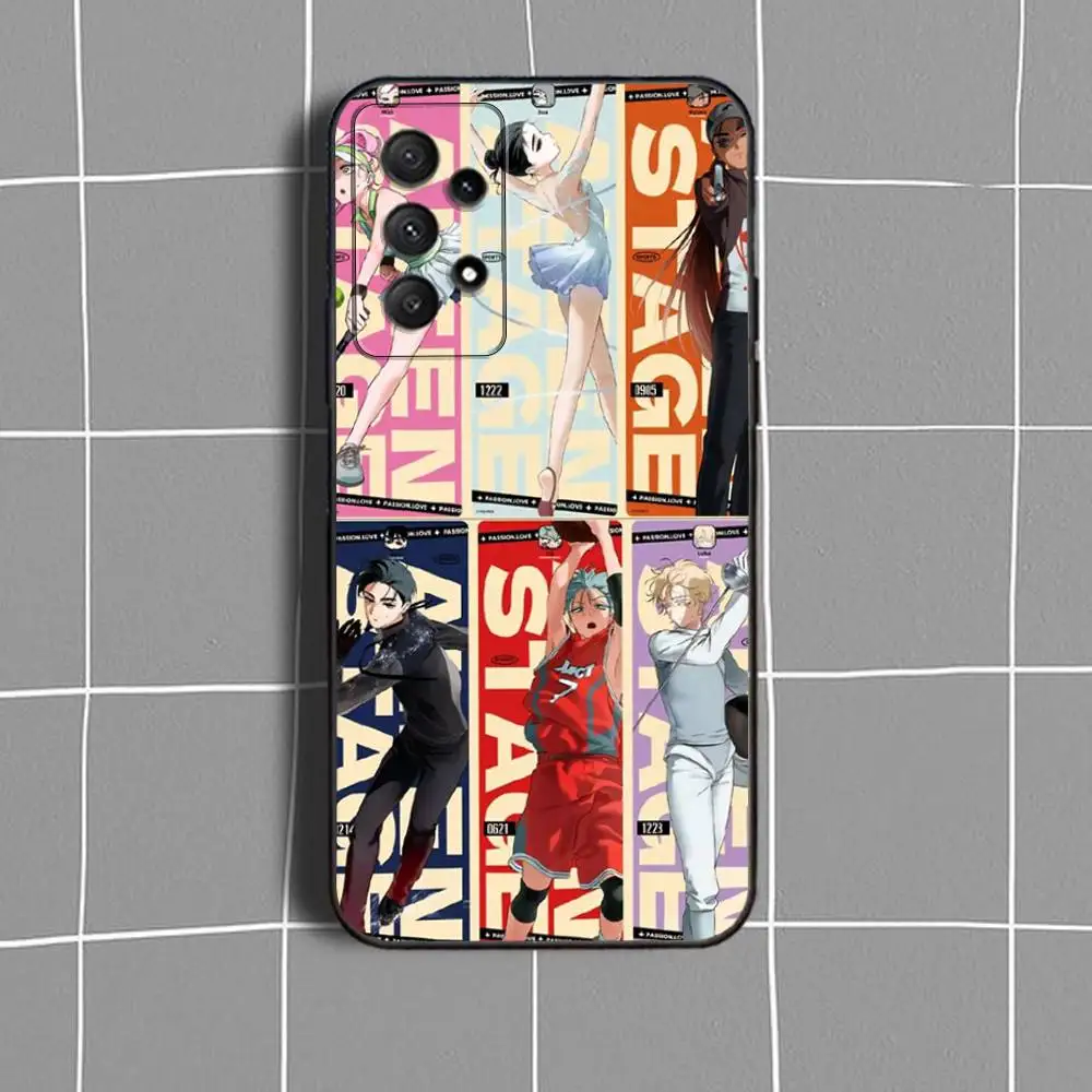 A-Alien Stage-es telefoonhoesje voor Samsung Galaxy A73,31,32,72,41,53,52,71,22,5G,Note,J7,8,9 zachte zwarte cover