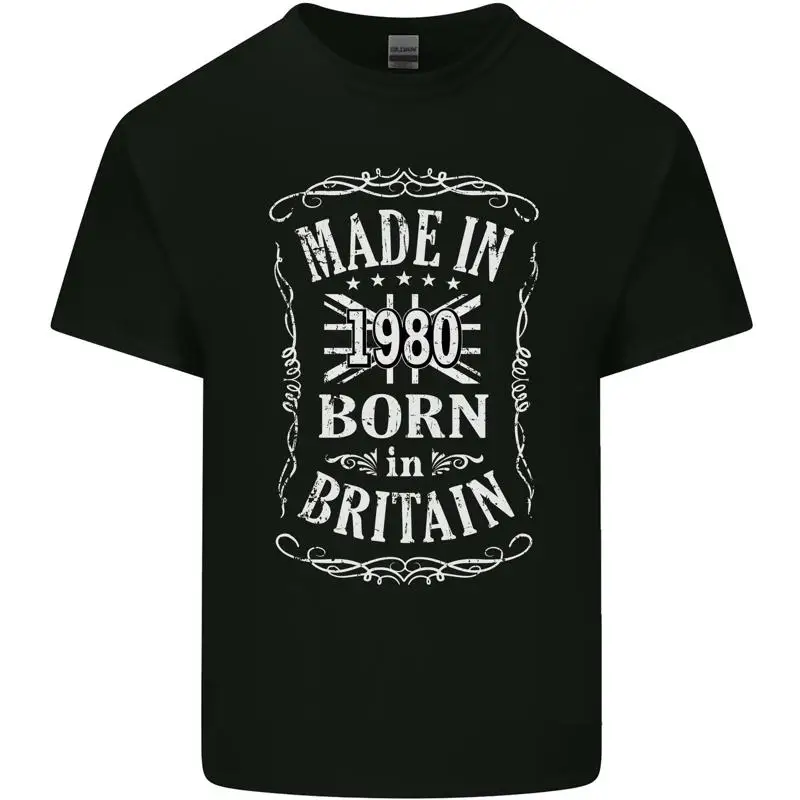 

Мужской хлопковый топ Maglietta на 45-й день рождения Born IN UK 1980 года