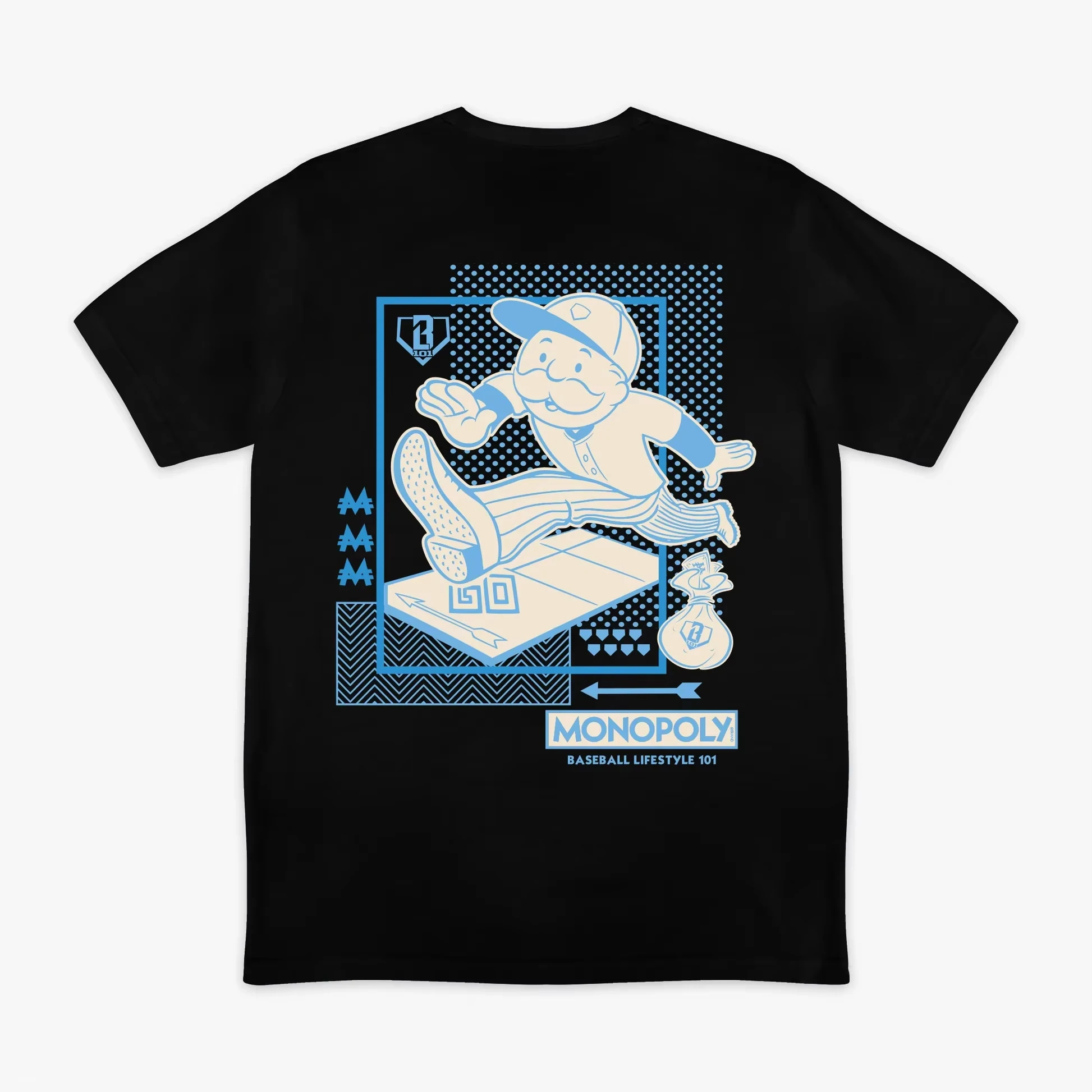 2026-nova-boardwalk-slugger-t-preto-beisebol-estilo-de-vida-101-monopolio-grafico-casual-manga-curta-camiseta-com-design-dos-desenhos-animados
