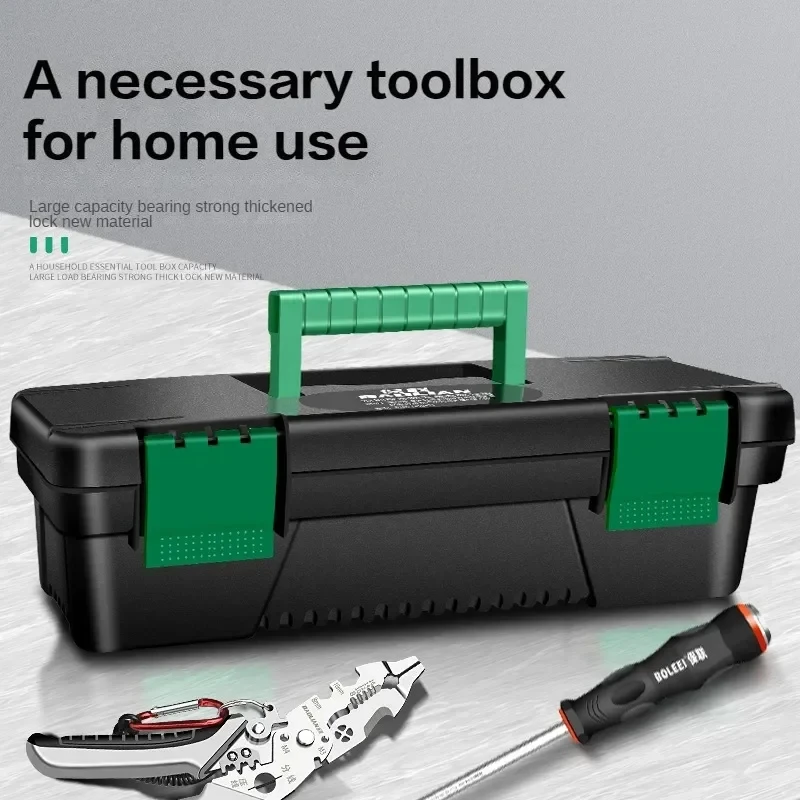 10-Inch Tool Case with Removable Storage Box - Professional Portable Toolbox for Electricians and DIY Enthusiasts