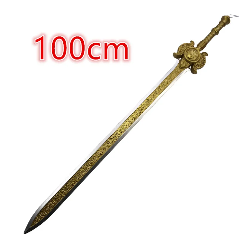 Cosplay Game Naraka Bladepoint Sword Long Sun Moon Sword 1:1 Wolf Lord Broadblade Safety PU armi modello di ruolo giocattolo 100cm