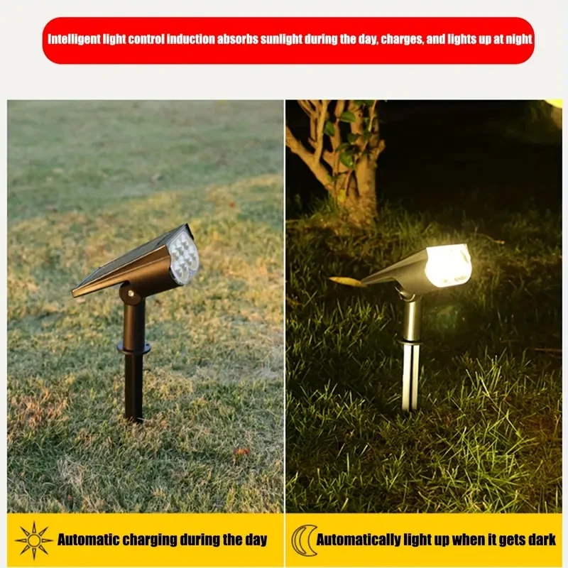 IP65 lampu sorot Led surya lampu sorot Led tubuh manusia induksi tujuan ganda Plug-in lantai dinding halaman lampu jalan