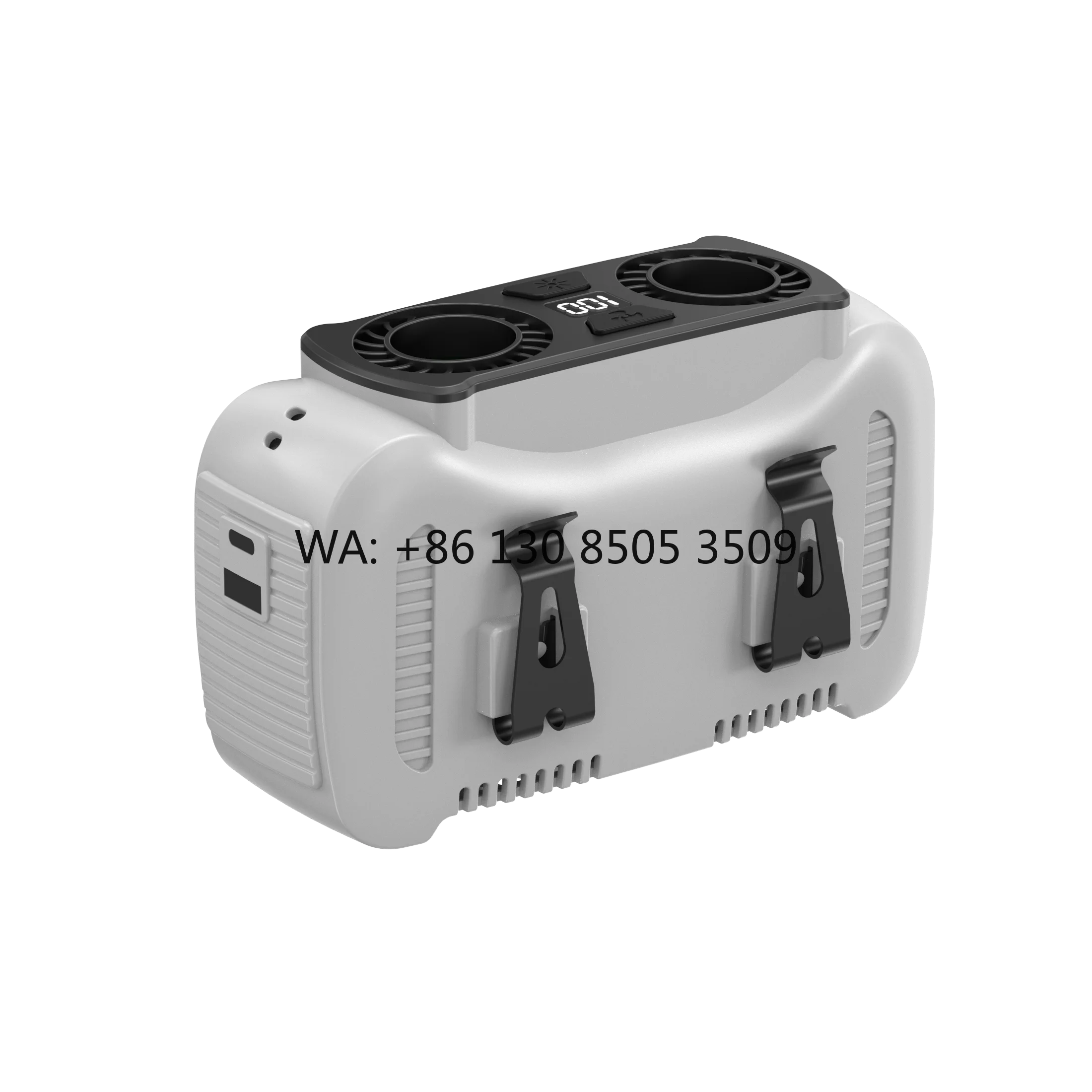 

Портативный уличный вентилятор без лопастей с распылением воды, 12000 мАч, с цифровым дисплеем, USB-зарядкой, для автомобиля/дома, носимый на поясе