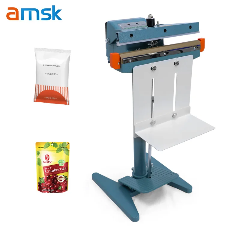 350 Model Simple Operation Pouch Aluminium Foil Bag Sealer with Panel Control Single/Double Side Heat 350mm Seal Sealing Machine