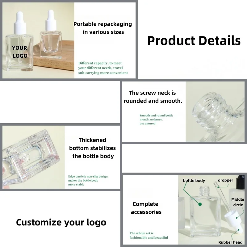 【شعار مخصص】 100 قطعة مصنع تخصيص دفعة صغيرة مخصصة للزجاجات الشفافة/المتجمدة مع ثلاثة مواصفات