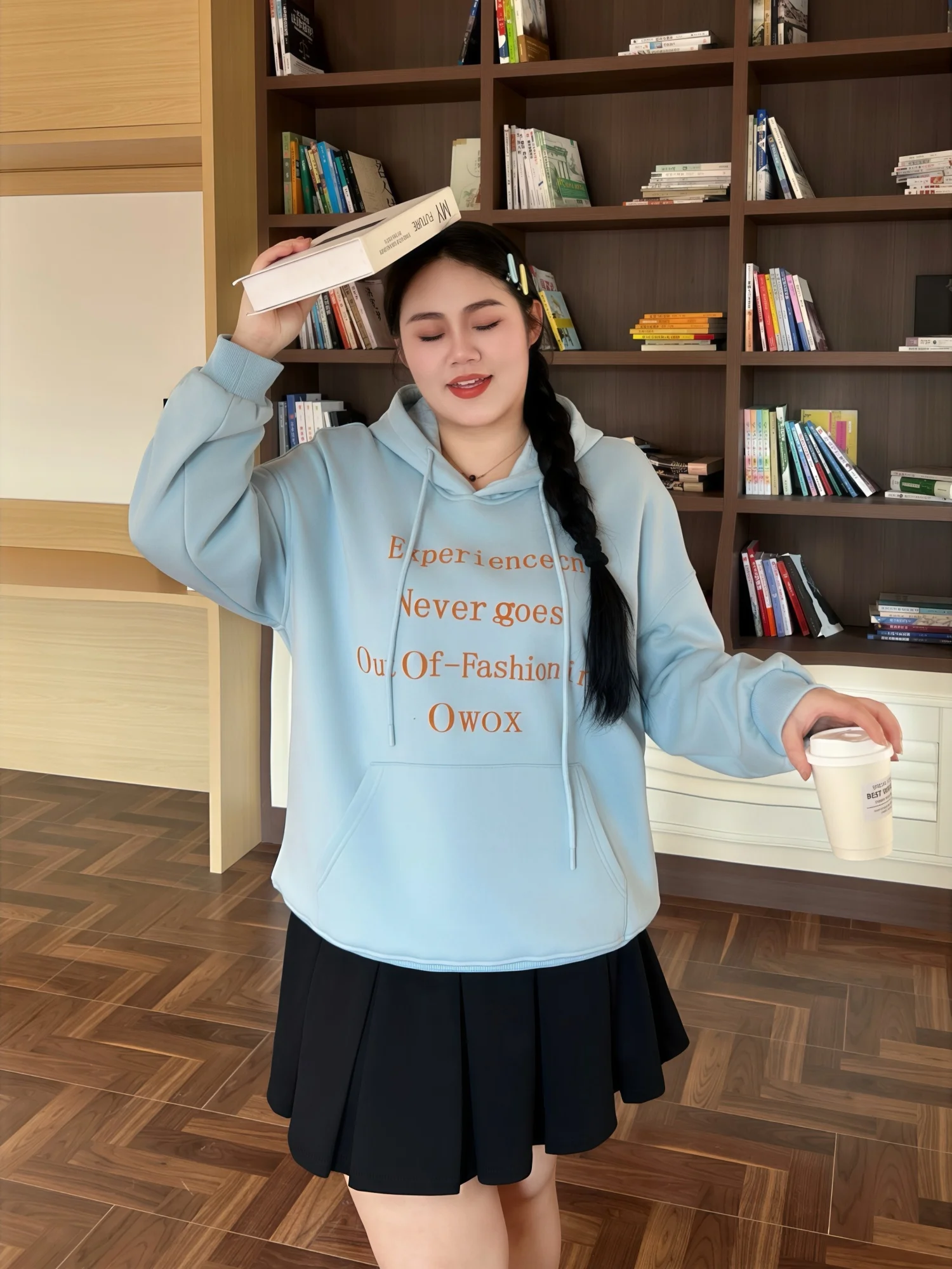 

Large Size Women's Hoodie Sweatirt Letter Print Overhead Winter Casual Comfortable Cotton Polyester Blend Commute Wear