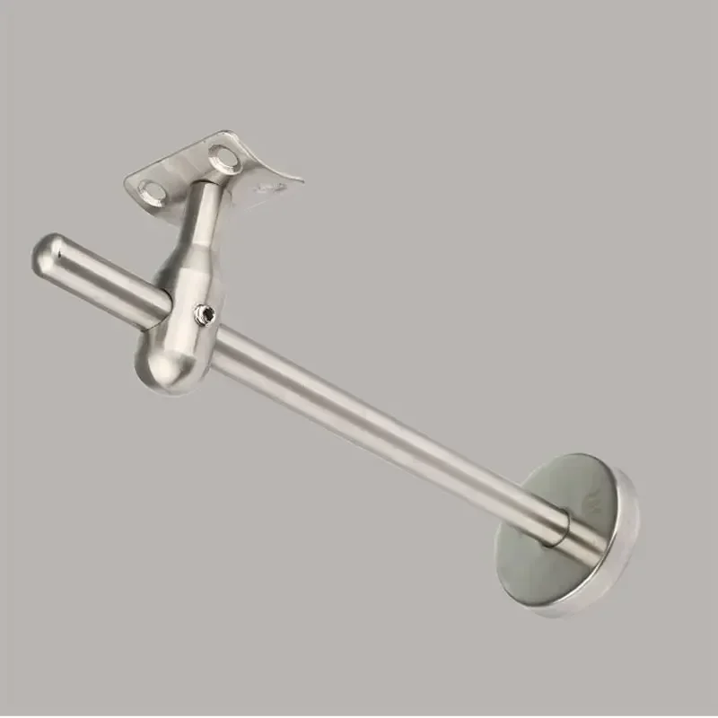 Soporte de pasamanos de acero inoxidable 304 para escaleras, soporte  pared  longitud ajustable, soporte fijo  arco plano,