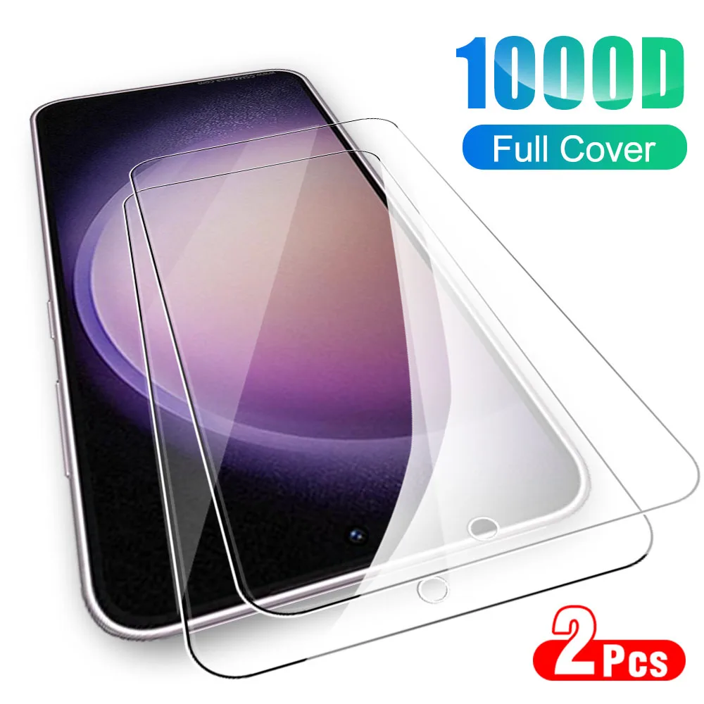 2PCS Tempered Glass Case For Samsung Galaxy S23 Plus 5G Screen Protector For Samsung S 23 S23 FE 23Plus HD Protective Film Cover