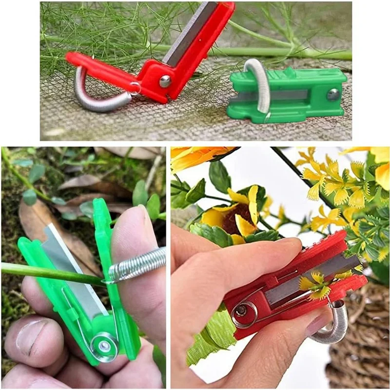 Podadores de polegar selecionador de polegar, ferramenta de colheita de vegetais, pepino, feijão e selecionador de uva, removedor de barba e folhas