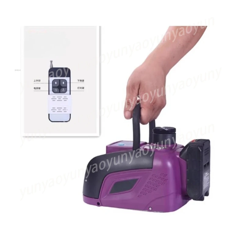 Portable 12V Electric Hydraulic Jack With Wireless Remote Control Off-Road Truck Emergency Vehicle Lifting Repair Tool
