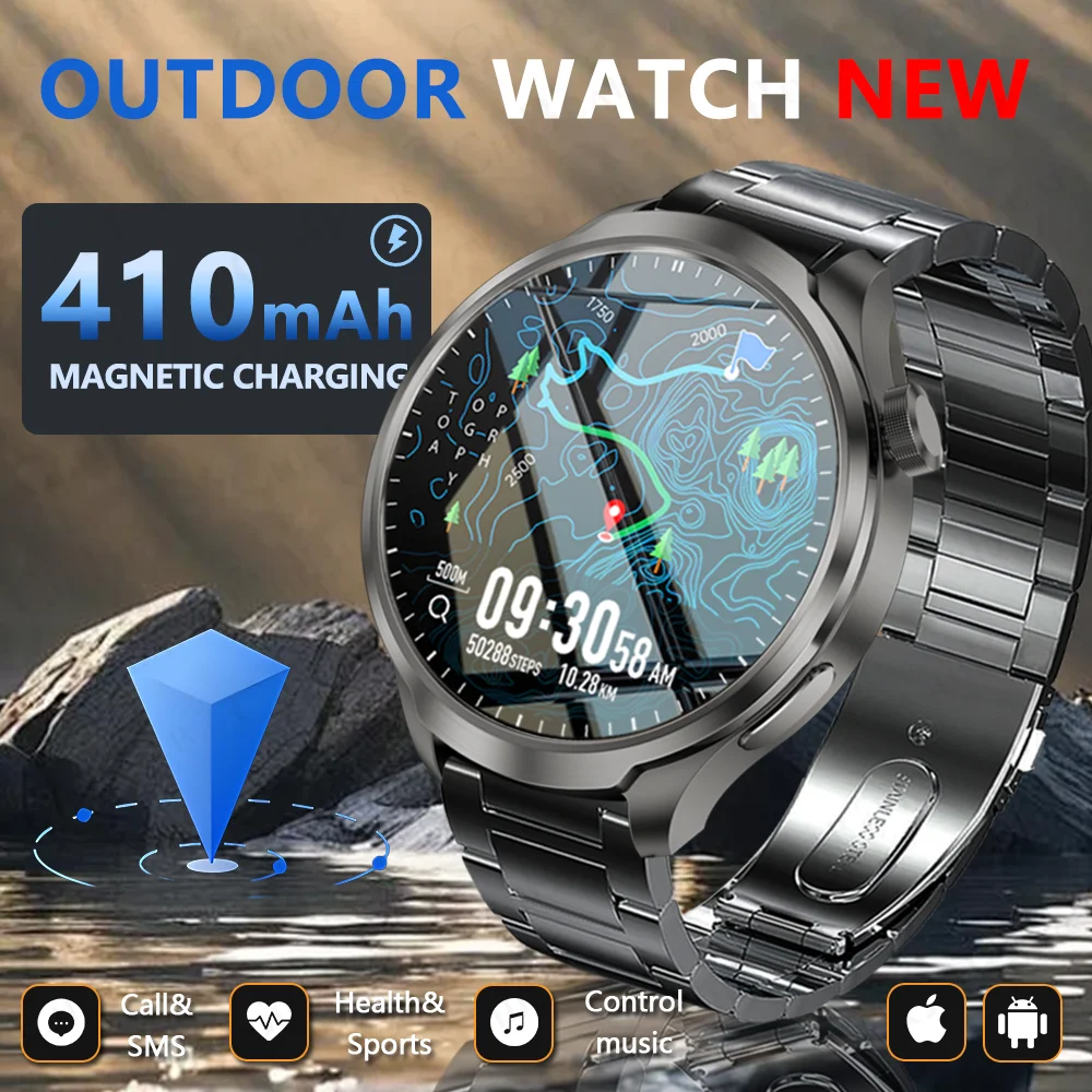 

2025 New Men's Smartwatch NFC GPS Outdoor Sport Compass IP67 Health Monitor 1.85 Inch HD Bluetooth Call Smart Watch Android IOS