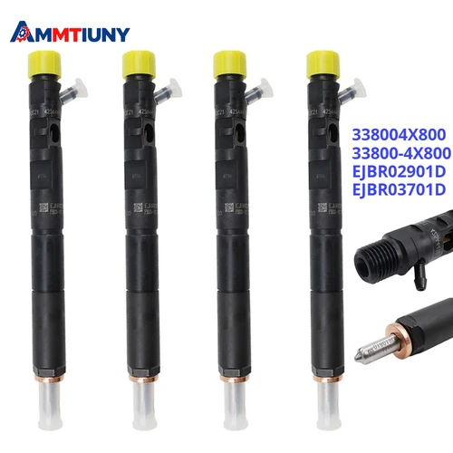 Imagen 1 del producto 33800-4X800 338004X800 4 Uds inyectores de combustible diésel para Hyundai Terracan Carnival Kia Sedona 2,9 EU3 CRDi EJBR02901D EJBR03701D