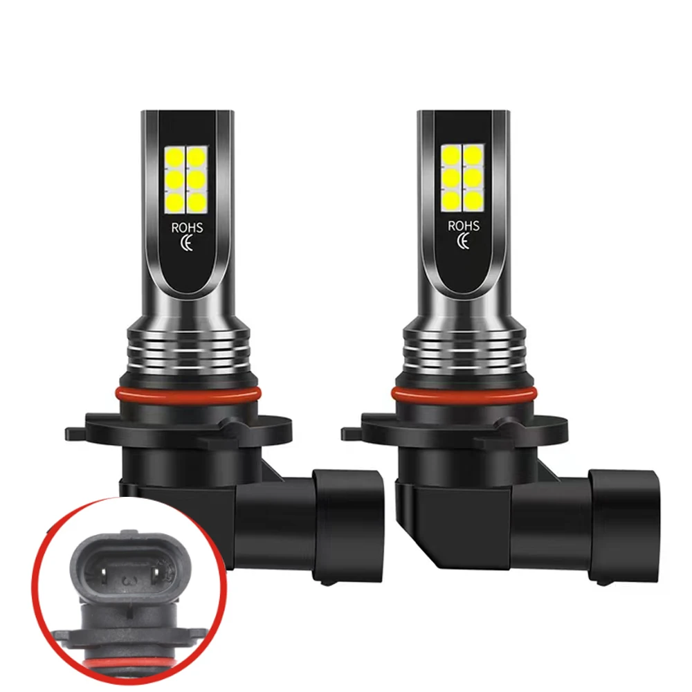 2Pcs LED 9005 9006 HB3 H1 H7 H11 H8 H9 H16JP H4 H3 Car Fog Light Bulbs Auto Driving Headlamp Lamps 6500K 12V 24V Car Headlights