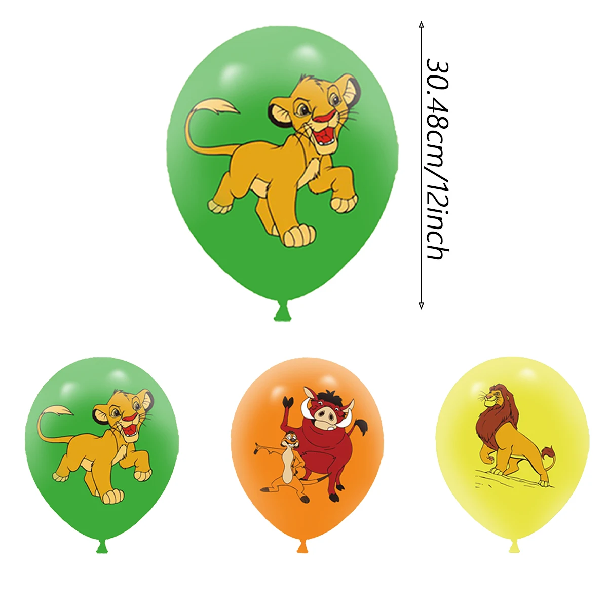 بالونات اللاتكس لحفلات أعياد الميلاد من Lion King، بالونات زينة لحفلات أعياد الميلاد، بالونات اللاتكس، زينة حفلات Lion King