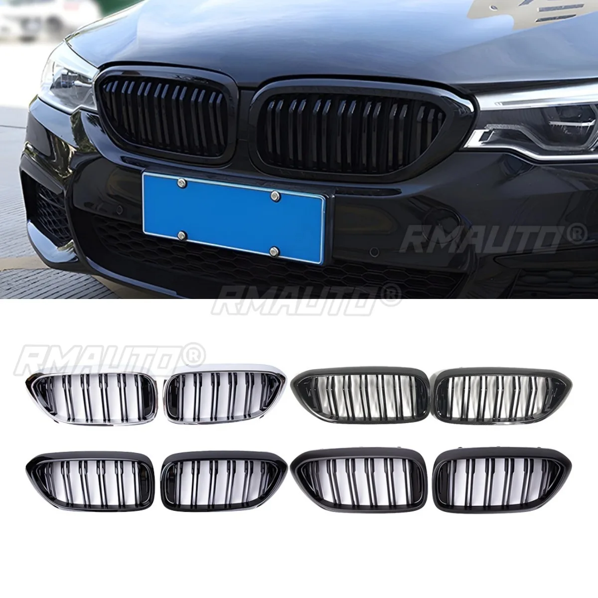 Front Bumper Grille Car Grille Racing Grills Front Grill Body Kit For BMW 5 Series G30 G38 2018-2020 Car Accessories