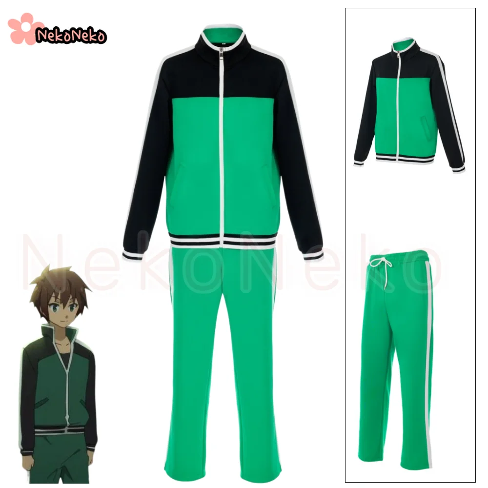 Unisex Anime Cosplay Satou Kazuma Cosplay Costume Wig Daily Halloween Con Uniforms view 6